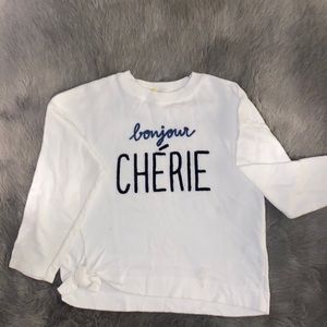 Zara girls sweatshirt size 7